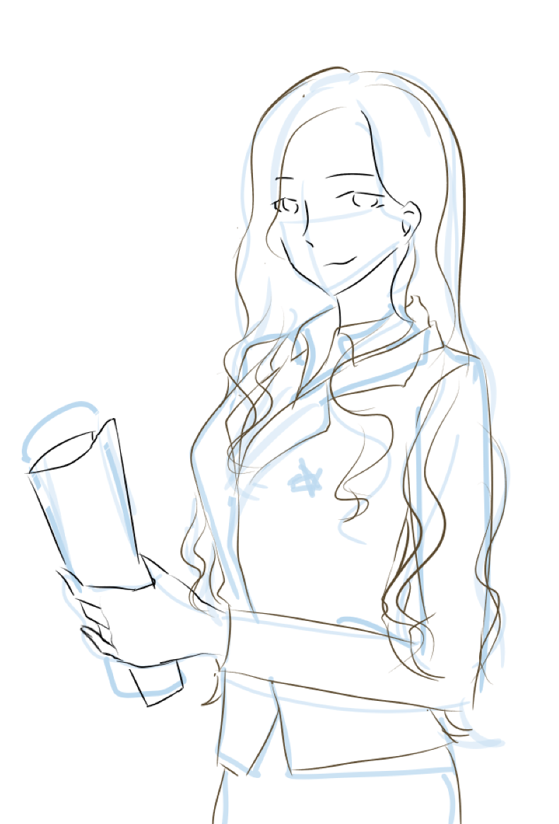 手绘大鱼海棠简笔画